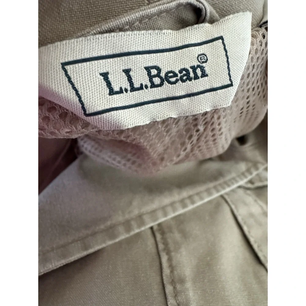 LL Bean Field Utility Sportcoat Jacket 46RMen Safari Style Blazer Elbow Patches